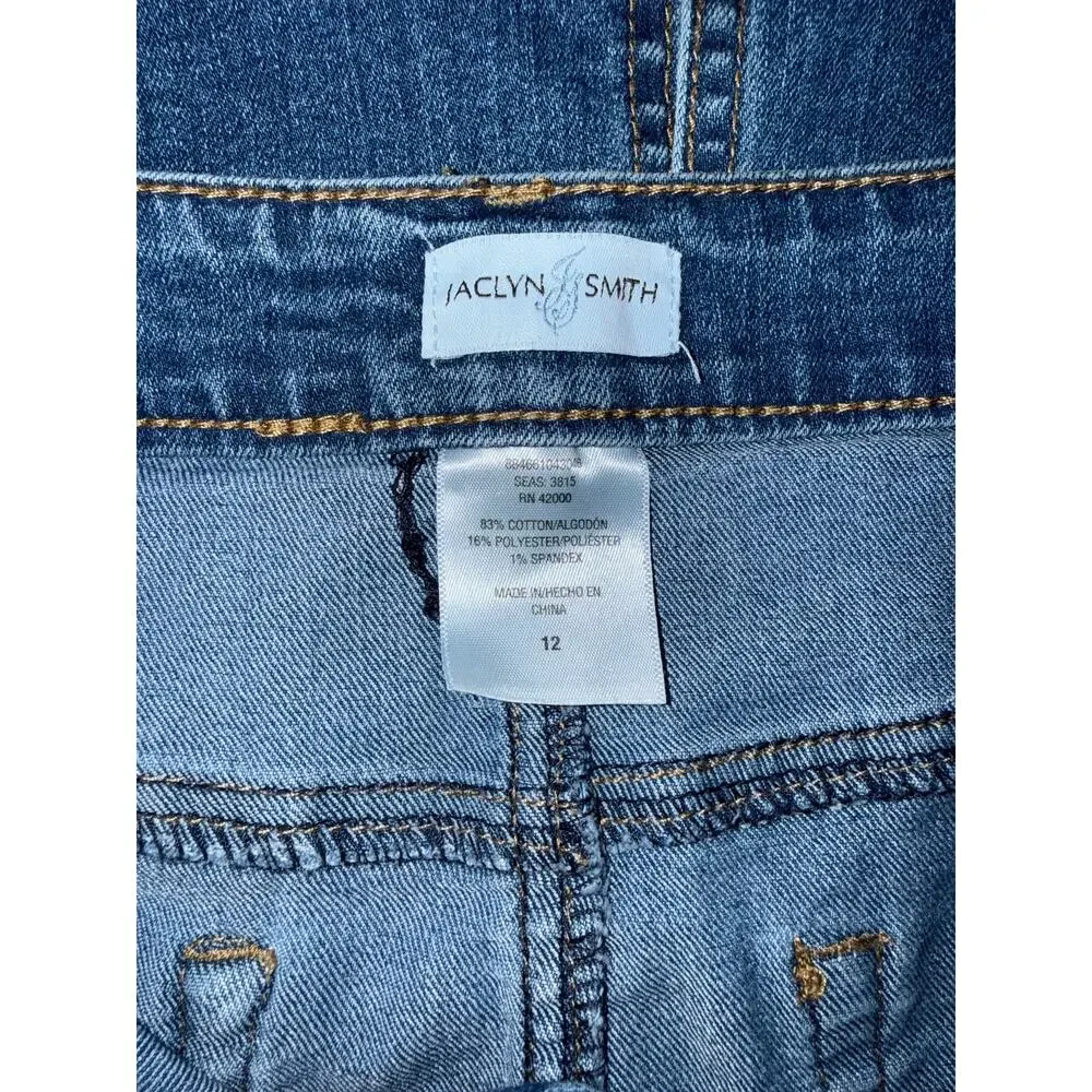 Jaclyn Smith Jean Skirt Size 12 Denim Women's Skirt - Picture 9 of 9